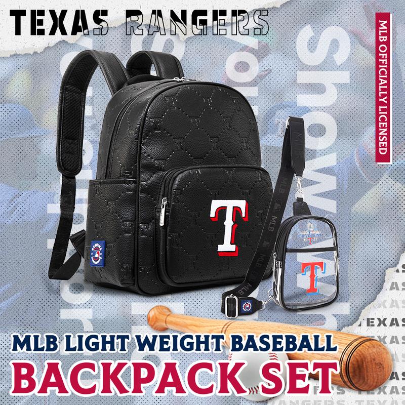 MLB Official Baseball PU Leather Backpack