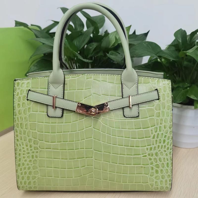 D52-2024 New Women's Large Capacity Crocodile Pattern Shoulder Crossbody Handbag