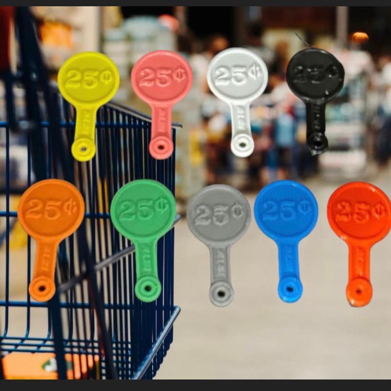 3D Printed Aldi Quarter Keeper for Shopping Carts - Free Shipping! Never Need a Quarter for Aldi Carts Again! Plastic Plastic Plastic Plastic Plastic