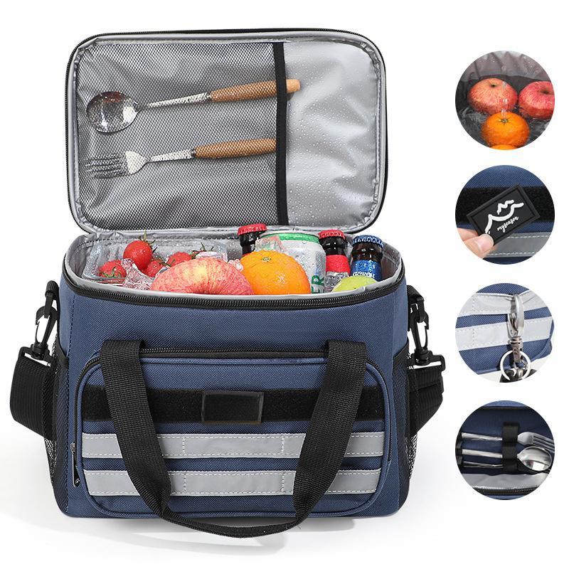 Lunch Bag, Large Capacity Insulated Lunch Bag, Leakproof Cooler Bag, Durable Lunch Time Companion for Work & Outdoor