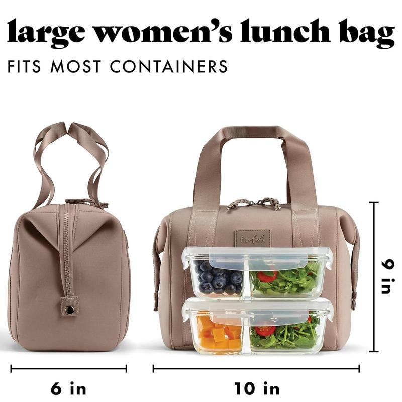 Lunch Bag For Women, Insulated Womens Lunch Bag For Work, Tear & Stain Resistant Large Lunch Box For Women With Containers and Ice