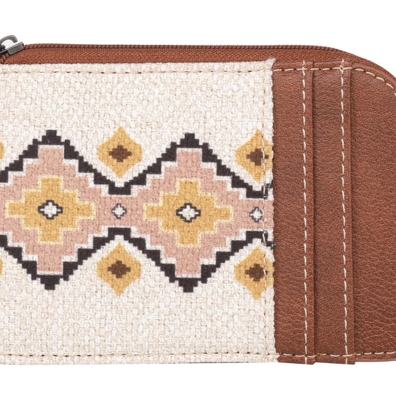 Wrangler Southwestern Art Print Mini Zip Card Case