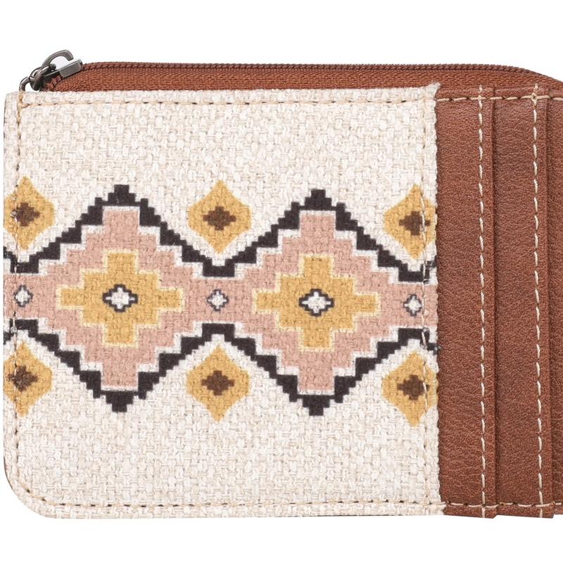 Wrangler Southwestern Art Print Mini Zip Card Case