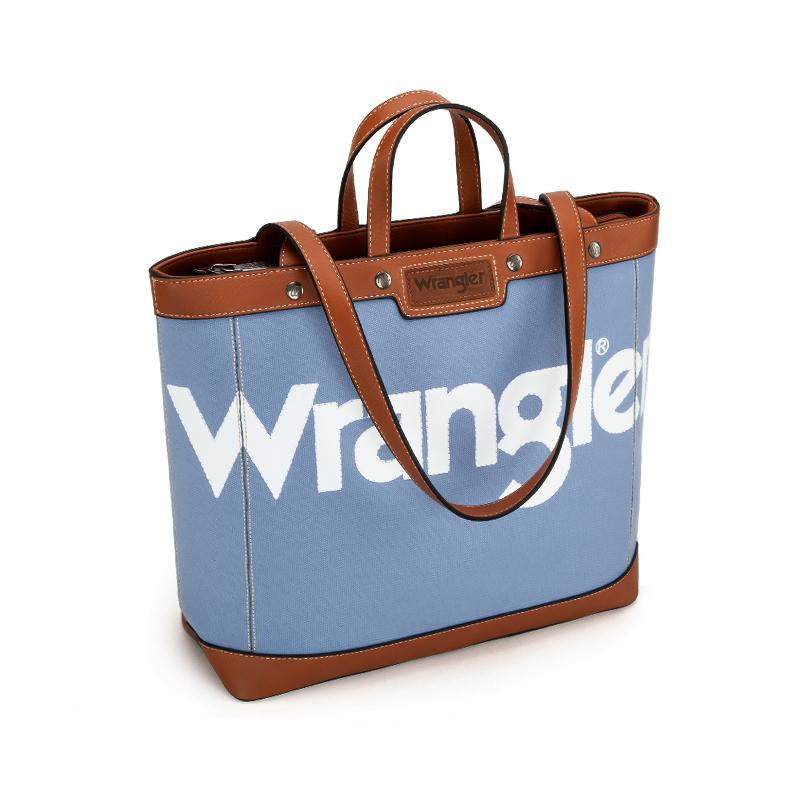 Wrangler [MegaLive] Concealed Carry Tote Bag Denim Design with Top Handle