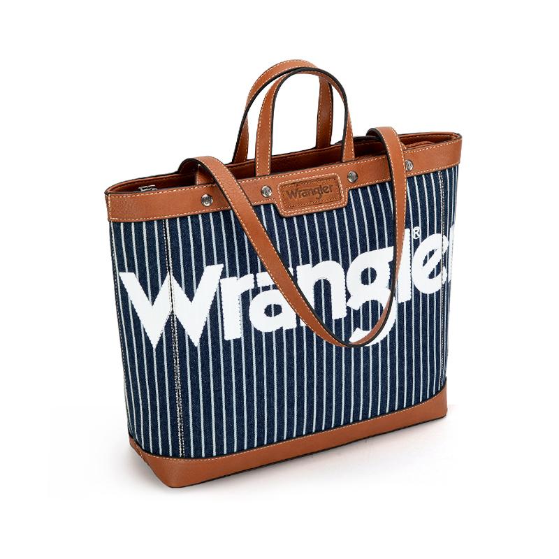 Wrangler [MegaLive] Concealed Carry Tote Bag Denim Design with Top Handle