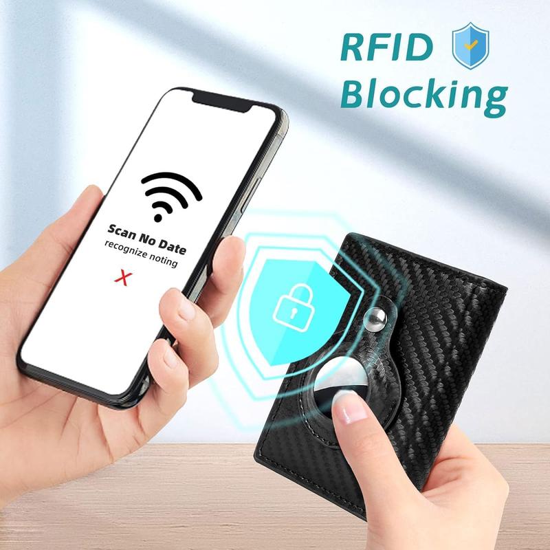 Wallet Card Holder carbon fibre Compatible with , RFID Blocking, Slim, Minimalist - 9-14 Card Capacity 7