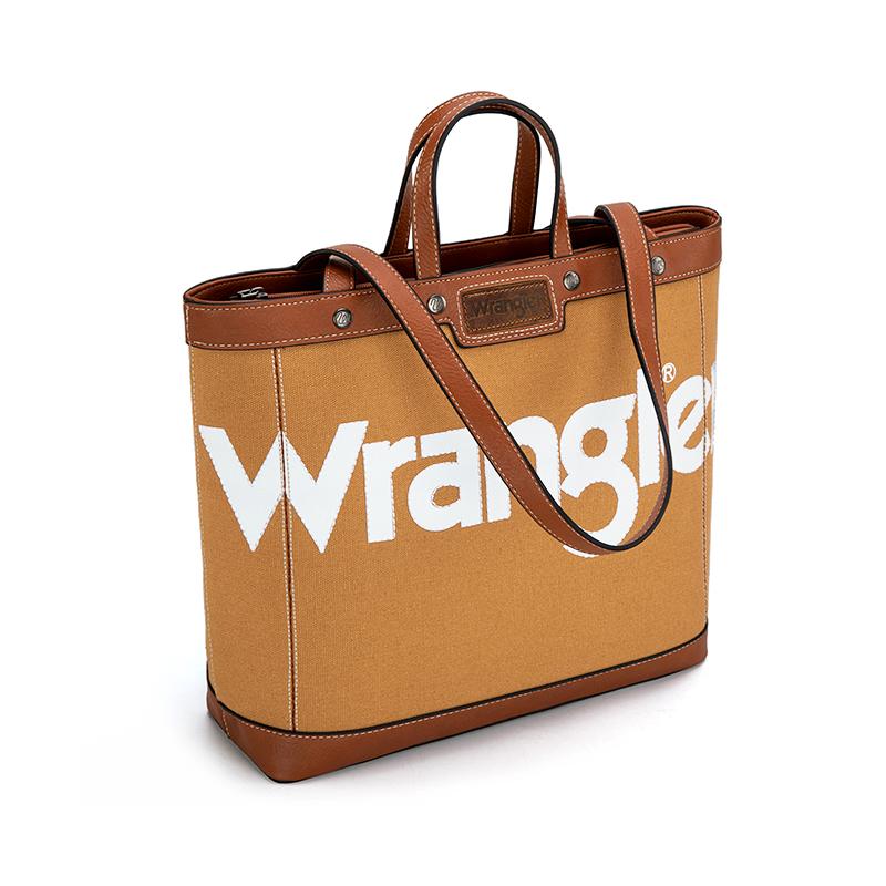 Wrangler [MegaLive] Concealed Carry Tote Bag Denim Design with Top Handle