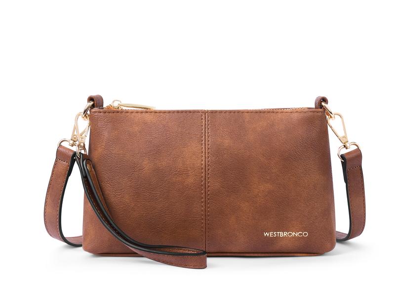 WESTBRONCO Crossbody Bag for Women Vegan Leather Wallet Purses Satchel Shoulder Bags Small Size