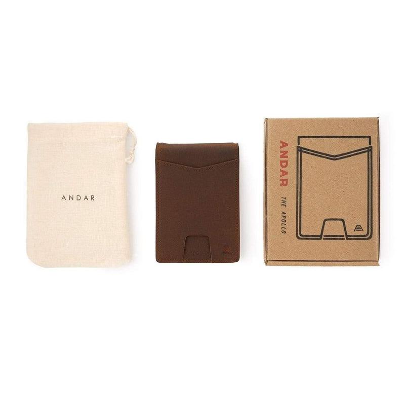 The Apollo Full Grain Leather Bi-Fold Wallet with Money Clip