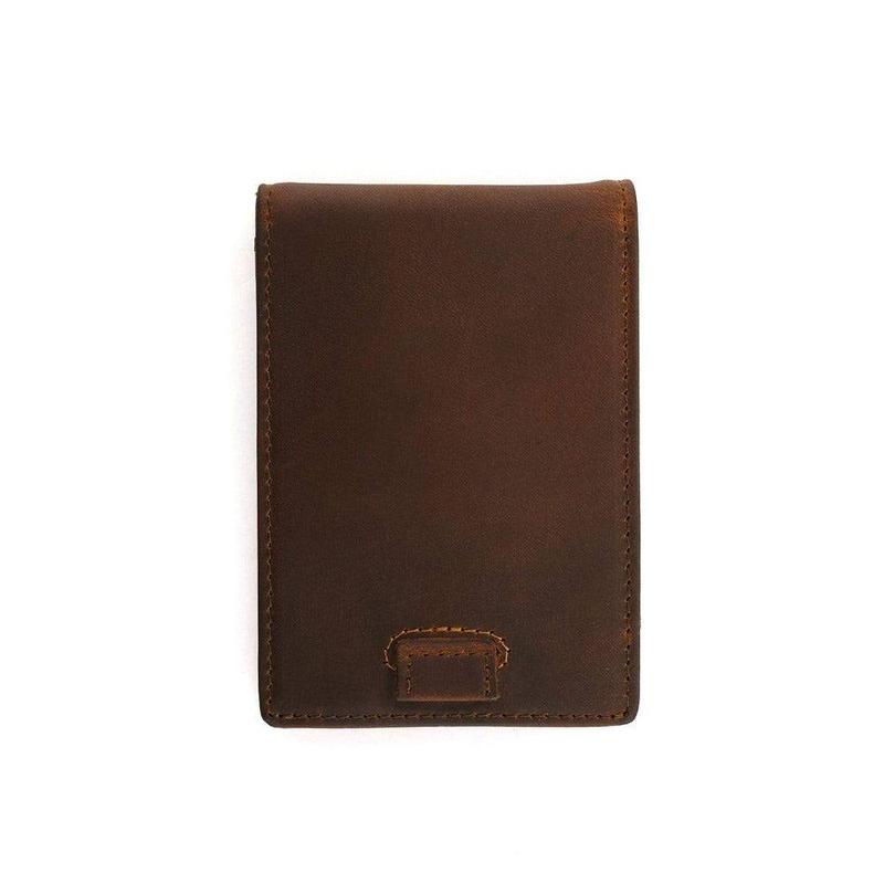 The Apollo Full Grain Leather Bi-Fold Wallet with Money Clip