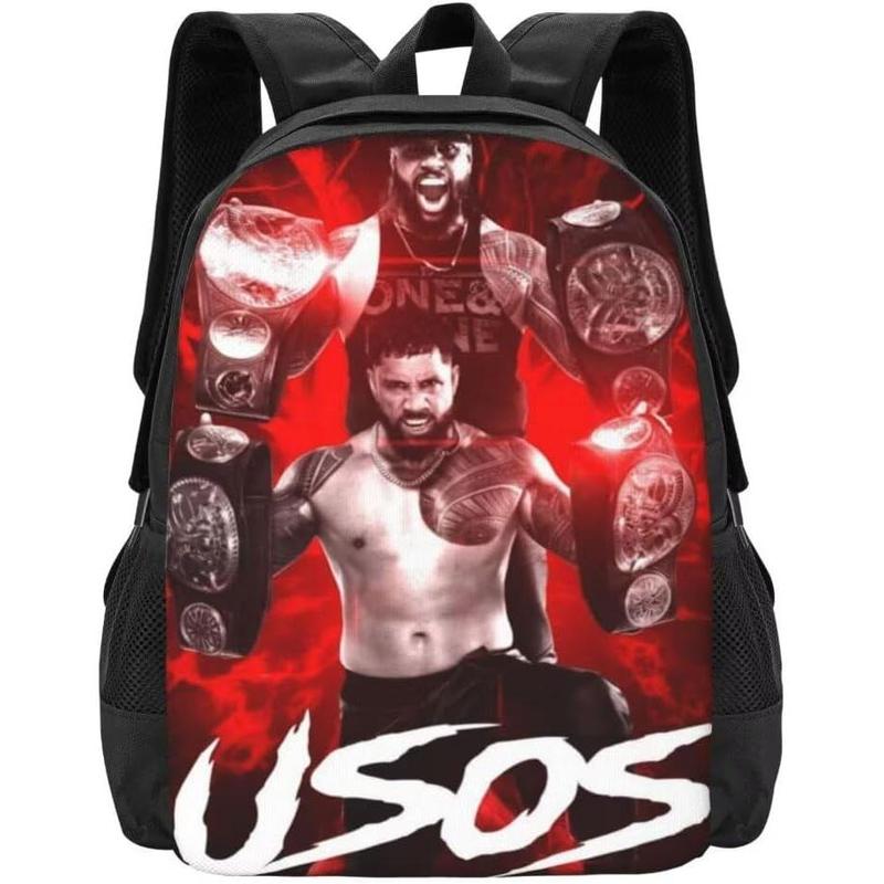 Wrestling Backpack Casual Backpack Lightweight Large Capacity Travel Laptop Backpack Unisex Wrestling Merch Fan Gifts