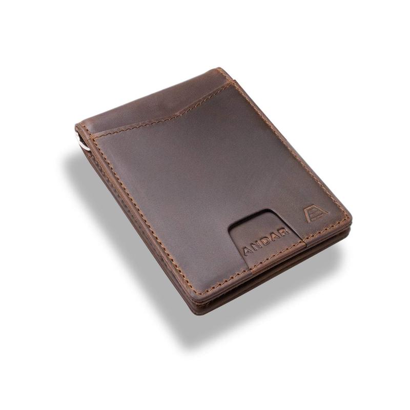 The Apollo Full Grain Leather Bi-Fold Wallet with Money Clip