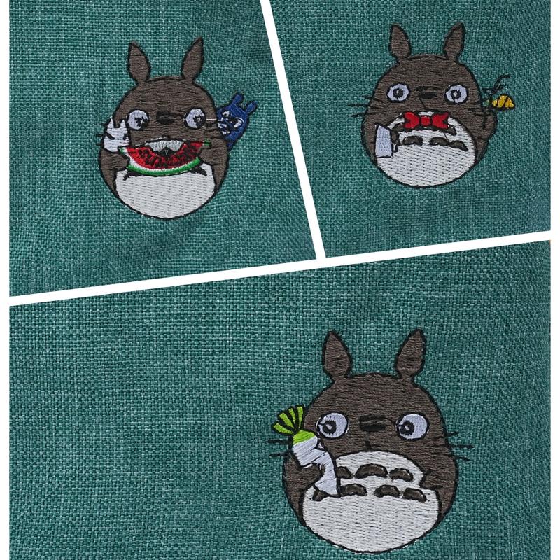 Totoro Insulated Lunch Bag,Canvas Lunch Box Tote, 100% Handmade Zipper Tote, Lunch Bag for Miyazaki Hayao Fans,Christmas Gift lunch bag