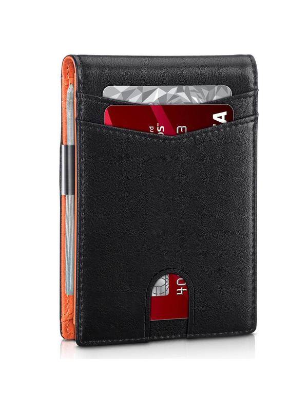 Men's Fall Casual Plain Plaid Textured Pu Leather Wallet, Summer Multi Card Slot Card Holder, Minimalist Plain Wallet for Summer 2024 Daily Back To School, Fall Outfits, Fall Freshness