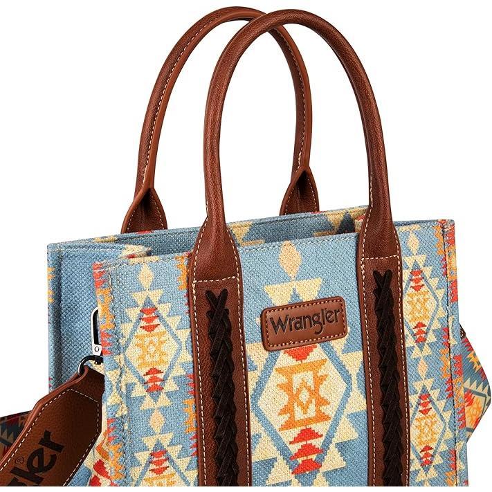 Wrangler Medium Aztec Tote Bag Western Fashion Top-handle Bag-Fall Fashion