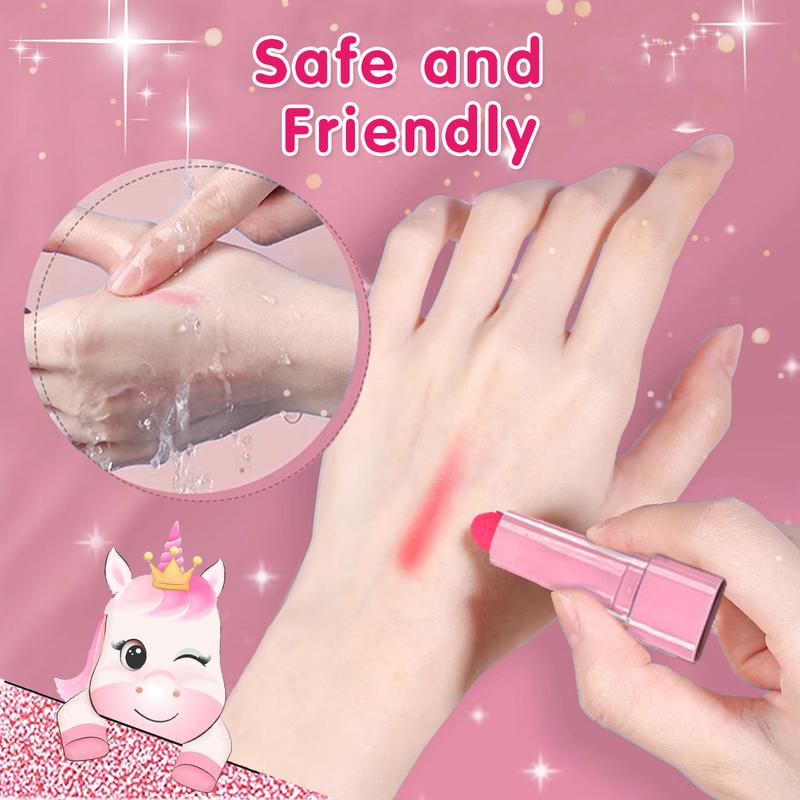 Unicorn Cute Bag Kid's Cosmetics Makeup Bag Children 4 5 6 7 8 + Pink Cute Bag Safe Cosmetic