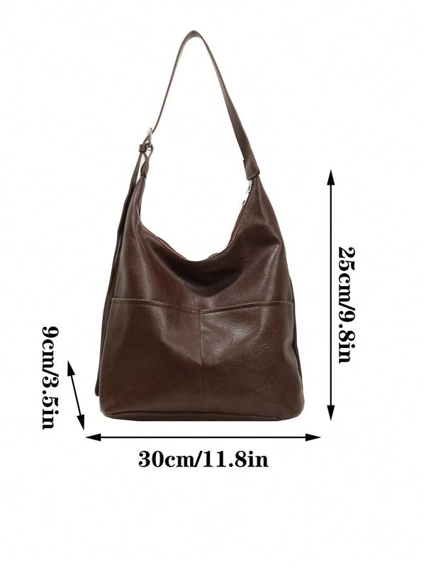 2024 New Arrival Women's Tote Bag, Vintage, Simple And Elegant Style, Commuting Bag With Large Capacity And Inner Bag, For Shoulder Carry