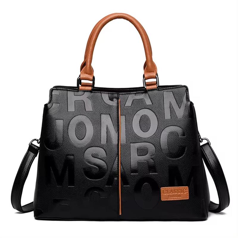 Midnight Muse,  , Shoulder , Luxury Handbag Medium Capacity PU Leather woman bag tote satchel bag work  bags