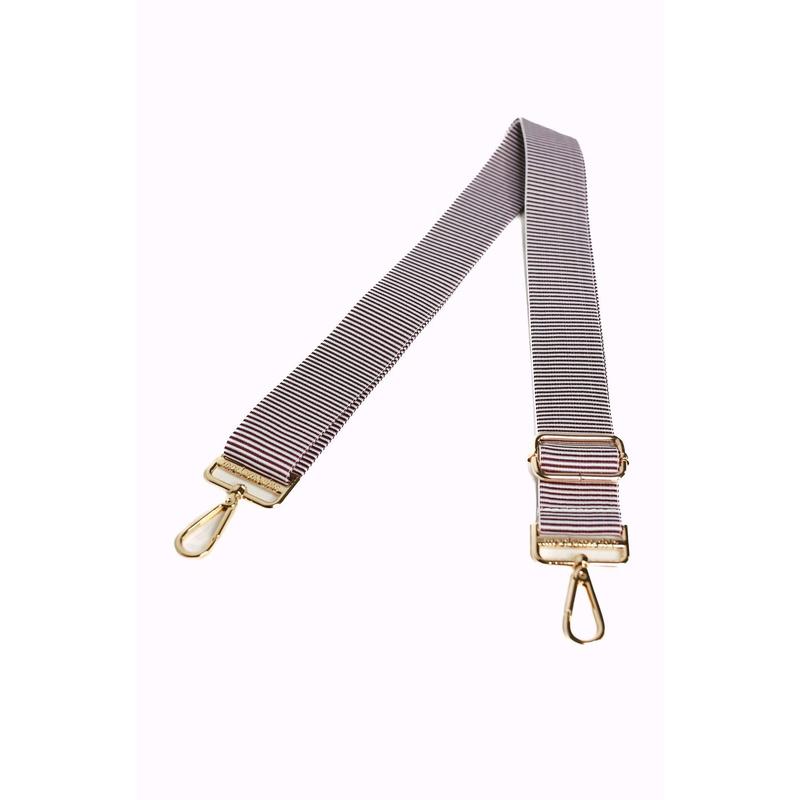 Delaney Striped Adjustable Bag Strap