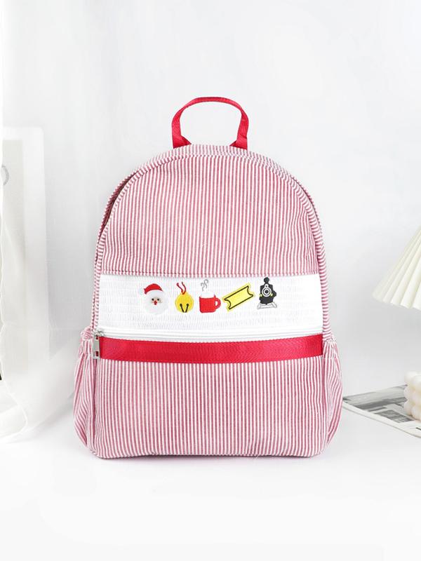 Cartoon Truck & Farm Pattern Backpack, Casual Lightweight Comfortable Backpack, Fashionable Backpack for Women & Girls