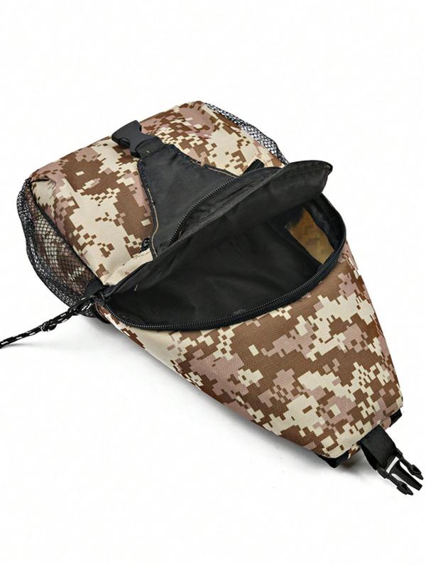 Men's Camo Pattern Crossbody Bag, Fashionable Casual Sports Sling Bag for Daily Used, Casual Trendy Versatile High-quality Daily Commuting Bag