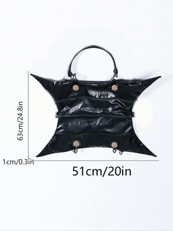 Women's Y2K Style Irregular Design Shoulder Bag, Fashionable Large Capacity Shoulder Crossbody Bag, Casual Trendy Versatile High-quality Daily Commuting Bag