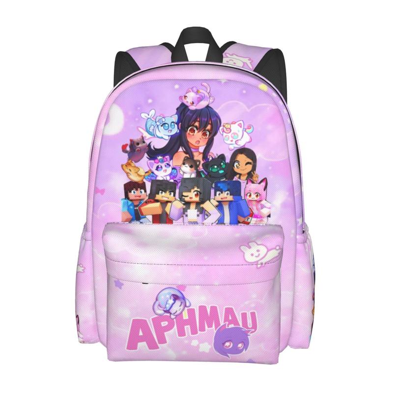 Aphmau Backpack Cute Backpack Bookbag Casual Lightweight Laptop Backpacks Full Print Backpacks Multifunctional Backpack