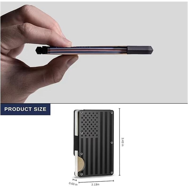 Carbon Fiber Minimalist Credit Card Holder & Money Clip Wallet for Men's Wallet Gifts for Men Dad Husband Boyfriend rfid business rfid mature slim wallet minimalist wallet minimalist wallet