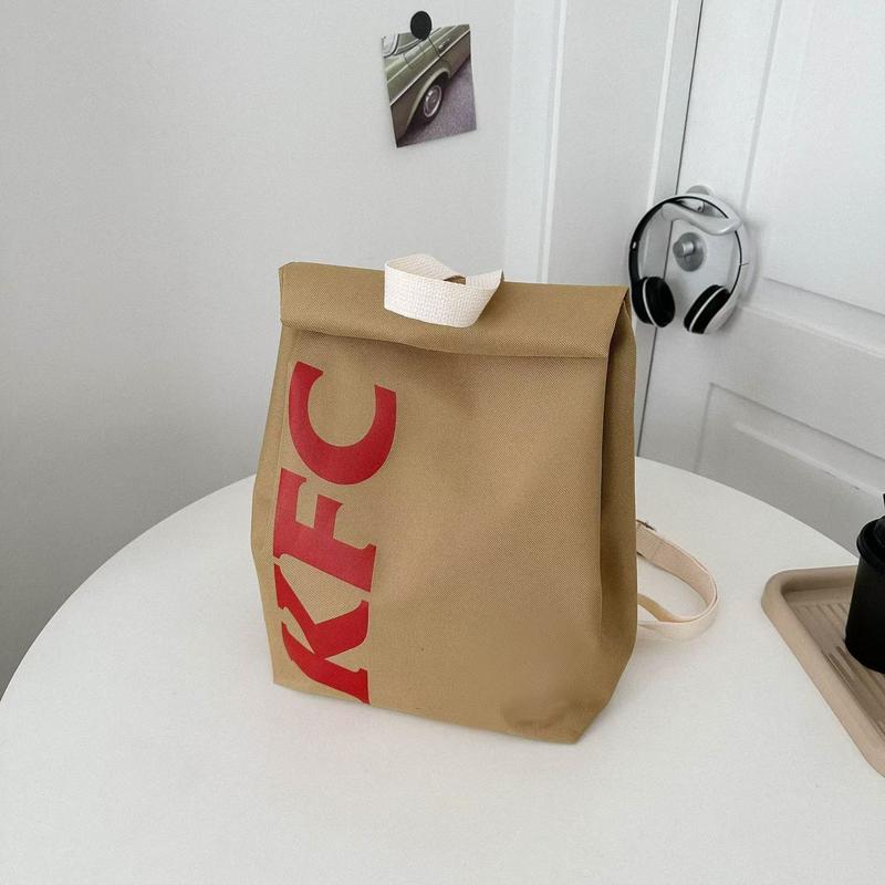 Funny McDonalds Backpack Bag, KFC Backpack Bag, Starbucks Backpack Bag for Women Men Kids