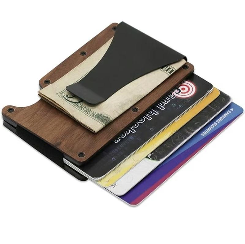 RFID Blocking Minimalist Credit Card Holder & Money Clip Wallet for Men, Slim, Easily Removable Money Clip for Men, Men's Wallet rfid business rfid mature minimalist wallet