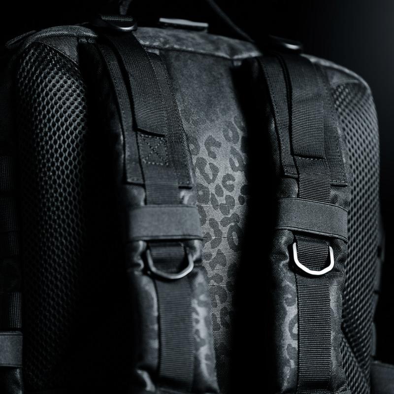 35L Backpack Black Leopard