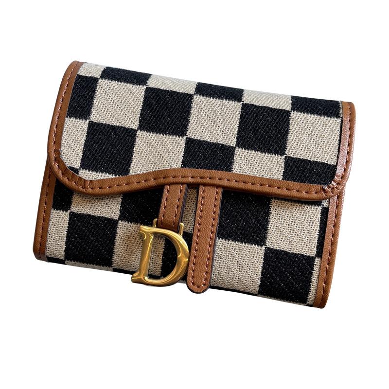 New Luxury wallet Plaid exquisite high-end card holder