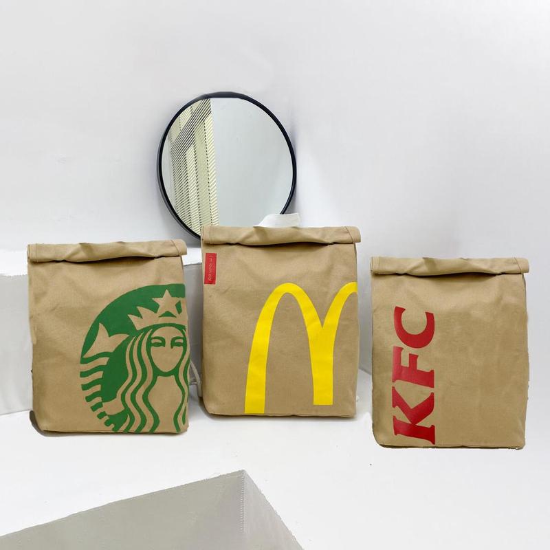 Funny McDonalds Backpack Bag, KFC Backpack Bag, Starbucks Backpack Bag for Women Men Kids