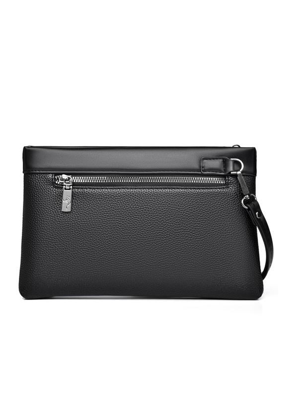 Men's Business Fashion Zipper Clutch, Large Capacity Clutch Bag, Casual Trendy Versatile High-quality Daily Commuting Bag, Shopping Bag