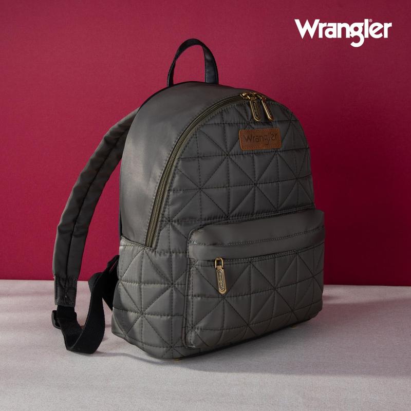 Wrangler Backpack Purse for Women Quilted Backpack for Casual