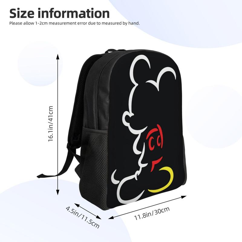 Mickey Mouse Backpack Personalized Laptop Tablet Travel Cartoon Backpacks With Multiple Pockets for Men Women