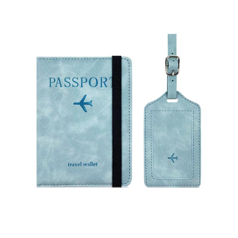 Passport Holder Cover Wallet With Luggage Tag,Useful Travel Accessories For Women Men