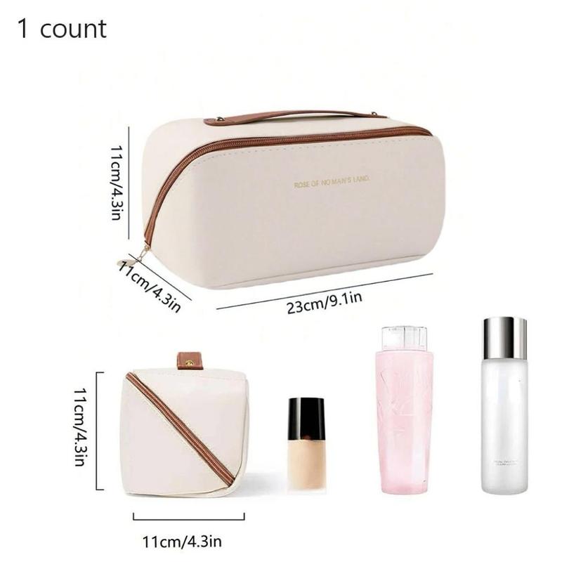 Large Capacity Travel Toiletries Set, Portable Cosmetic Bag with Brush Holder, Multi-function Bath & Swimming Storage Bag, Cruise Dormitory Necessities, Christmas Gift