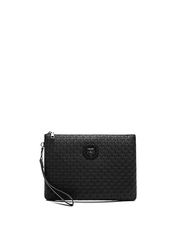 Men's Business Solid Color PU Leather Clutch, Casual Versatile Wristlet Bag for Daily Used, Minimalist All-match Portable Bag for Men