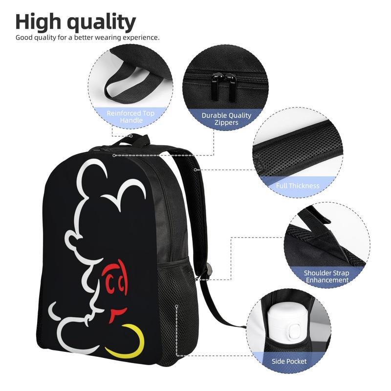 Mickey Mouse Backpack Personalized Laptop Tablet Travel Cartoon Backpacks With Multiple Pockets for Men Women