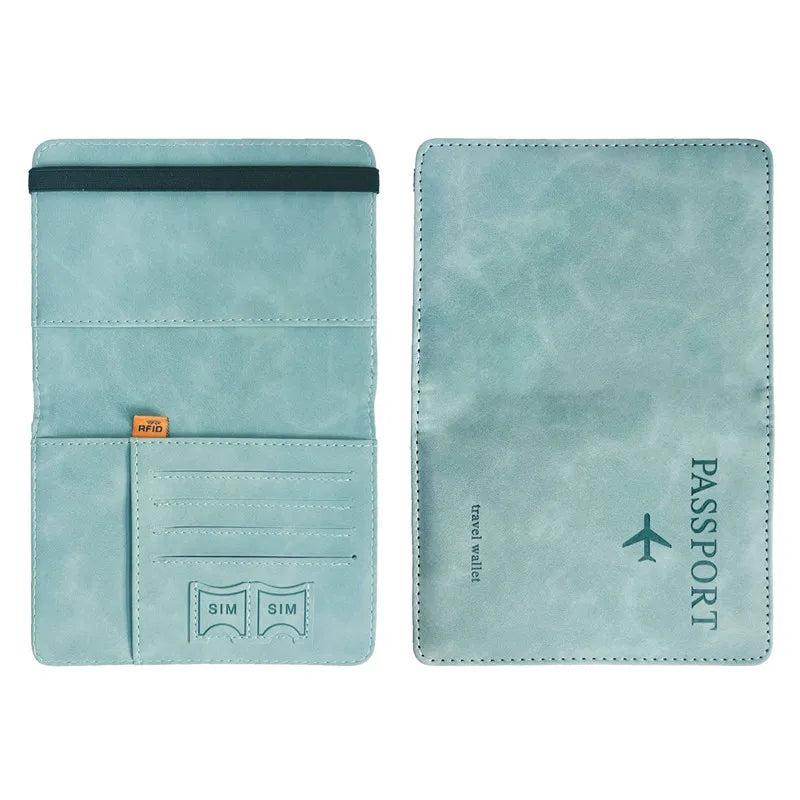 Vintage Business Passport Covers Holder Multi-Function