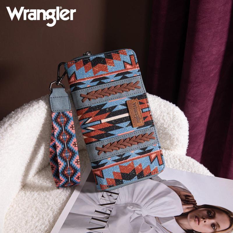 Wrangler Aztec Wristlet Wallet Credit Card Holder Wallet-New Collection