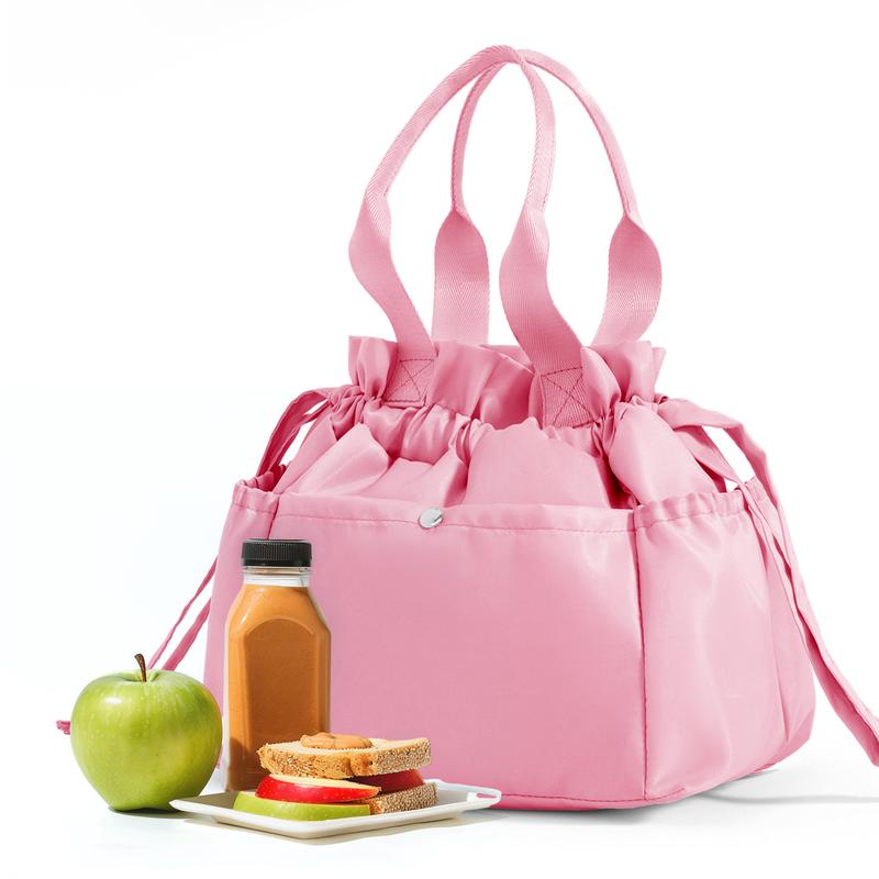 Lunch Bag Women Reusable Insulated Lunch Bag Stain-Resistant, Large Capacity Lunch box for Women Perfect for Office, Picnic, Outdoor, bottle holder lunch bag