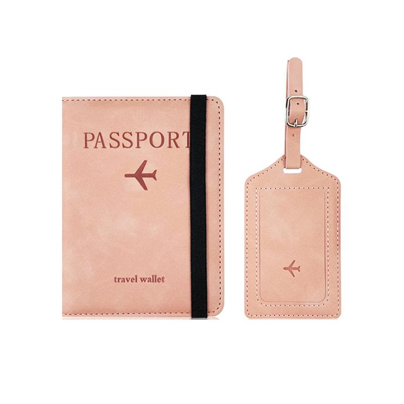 Passport Holder Cover Wallet With Luggage Tag,Useful Travel Accessories For Women Men