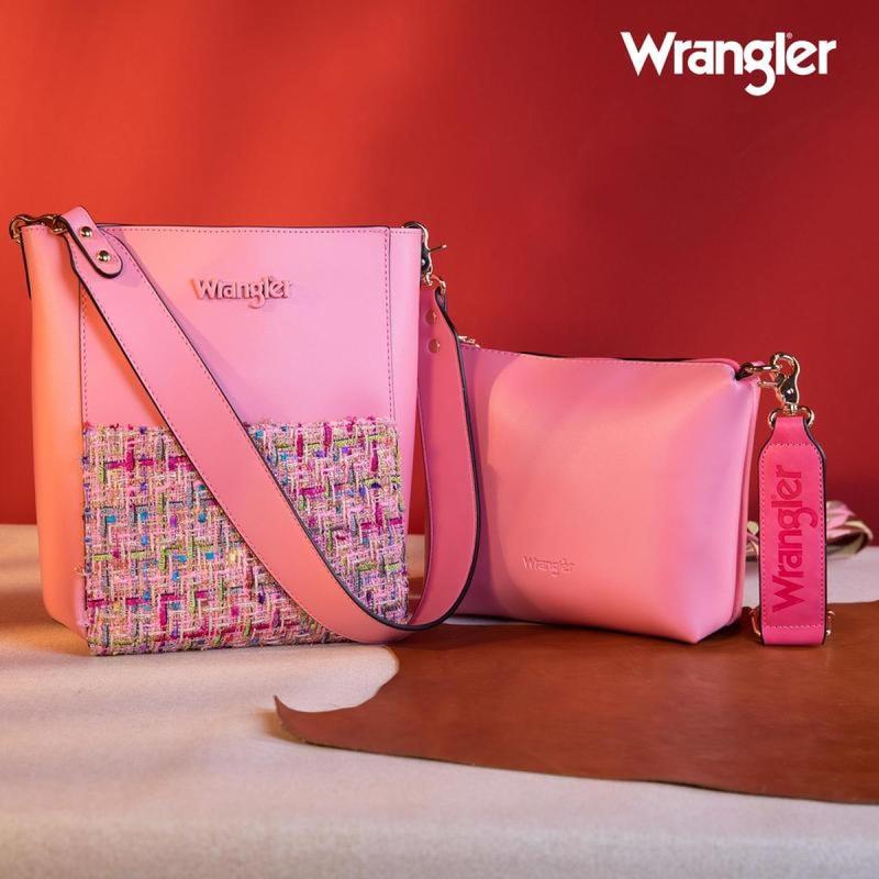 Wrangler Hot Sale Bucket[Hot Sale] Bag for Women Large Crossbody Bag SETS with FREE wallet WG115-918+WG154-W061