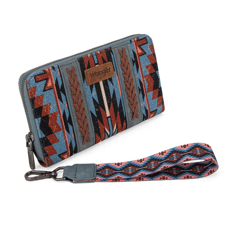 Wrangler Aztec Wristlet Wallet Credit Card Holder Wallet-New Collection