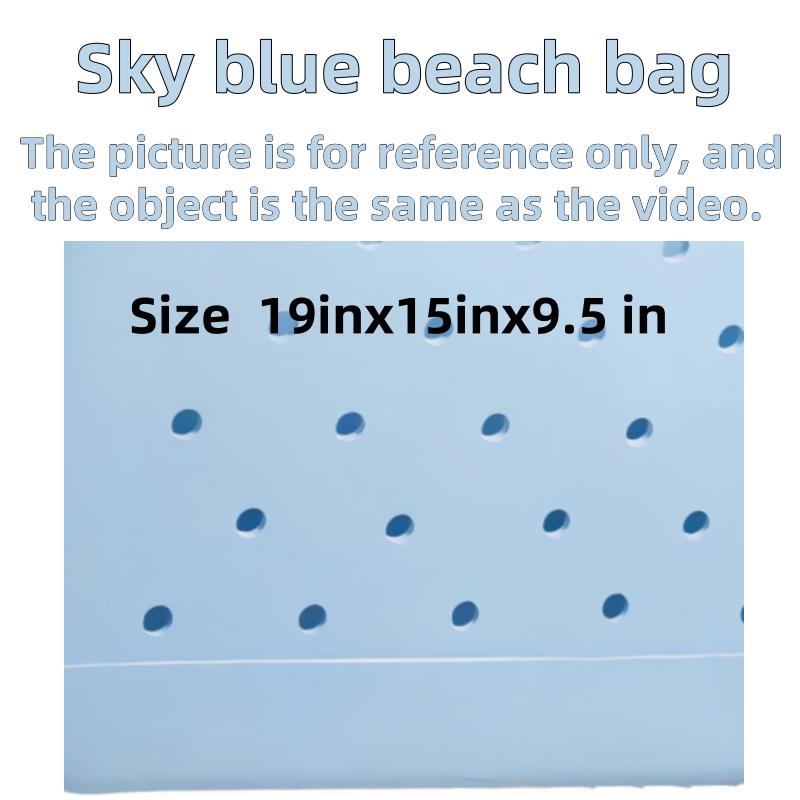 X-LargeBeach Bag,Waterproof Rubber Beach Bag,Washable Open Tote Bag Durable Tote Travel Bags for Outdoor Sport