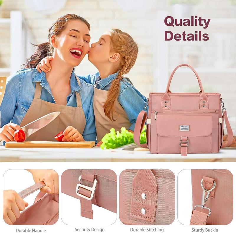 Halloween Essentials!Giftidea for Family!Women Insulated Lunch Bag,Leak Proof Lunch Box for Work,Extra Large Lunch Tote Bag With Removable Shoulder Strap with Side Pockets,Reusable Lunch Cooler Purse For Picnic Hiking Men