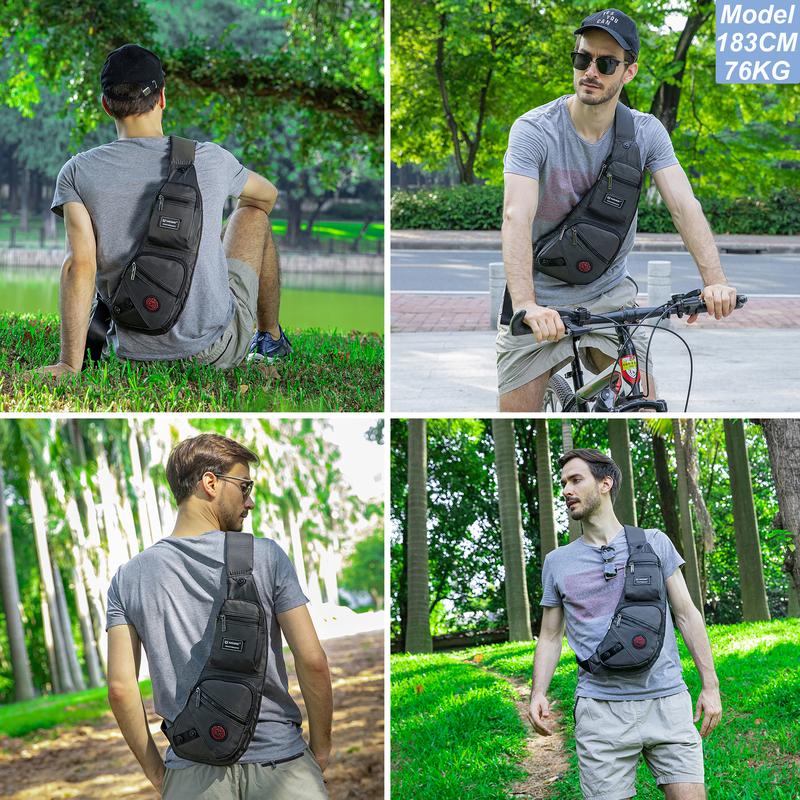 NICGID Sling Bag Chest Shoulder Backpack Crossbody Bags for Men Women