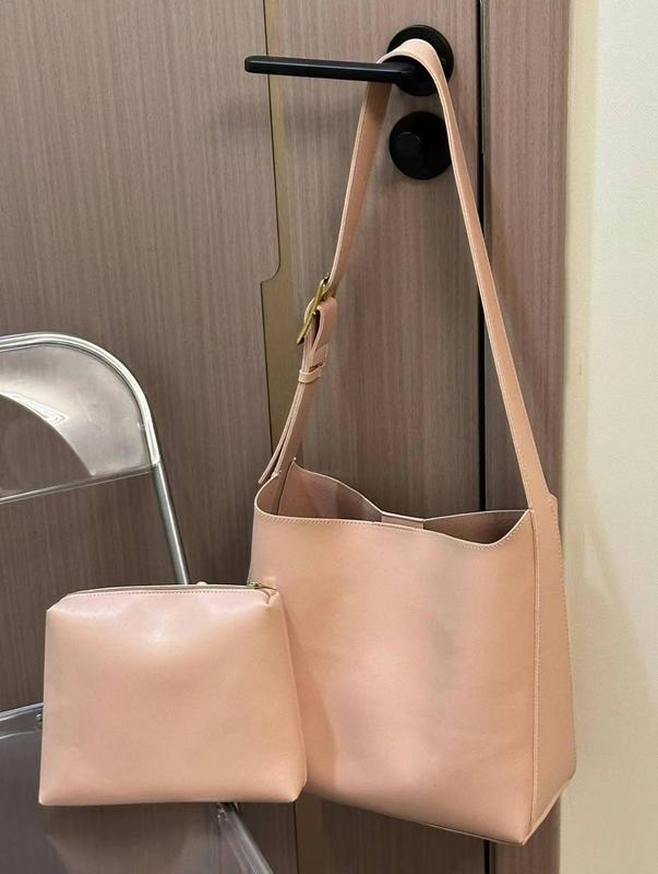 Women's Hobo Buckle Bag Casual Soft Leather Shoulder Bag Business Crossbody Bag Top Handle Tote Bags